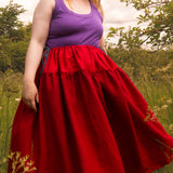 The One-of-a-Kind Skirt - Red Linen