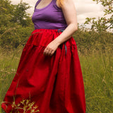 The One-of-a-Kind Skirt - Red Linen