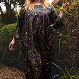 The Everything Dress in Floral Needlecord