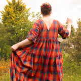 The Double Take Dress in Madras Cotton