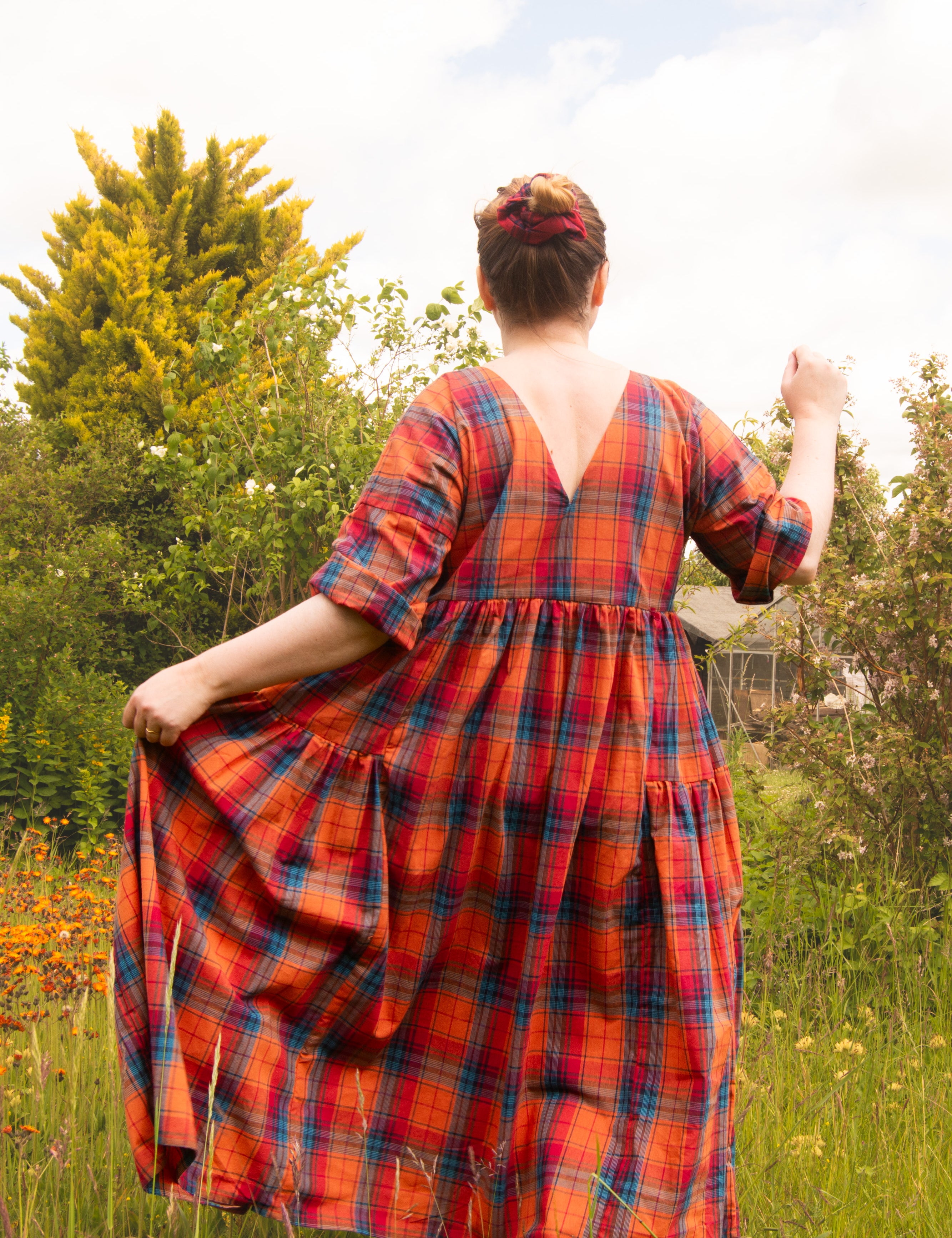 The Double Take Dress in Madras Cotton