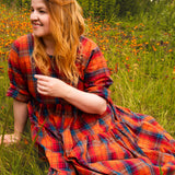 The Double Take Dress in Madras Cotton