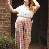 The Margo Trousers in Sunrise Check