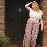 The Margo Trousers in Sunrise Check