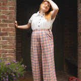 The Margo Trousers in Sunrise Check