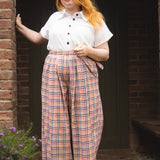 The Margo Trousers in Sunrise Check