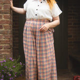 The Margo Trousers in Sunrise Check