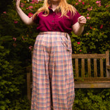 The Margo Trousers in Sunrise Check