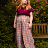 The Margo Trousers in Sunrise Check