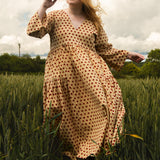 The Double Take Dress in Red Polka Cotton