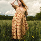 The Double Take Dress in Red Polka Cotton