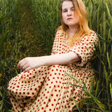 The Double Take Dress in Red Polka Cotton