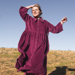 The Hybrid Dress in pink corduroy - S - House of Flint