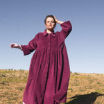 The Hybrid Dress in pink corduroy - S - House of Flint