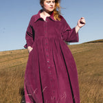 The Hybrid Dress in pink corduroy - S - House of Flint