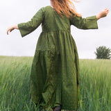The Double Take Dress in Morris Cotton - House of Flint