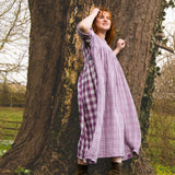 The Everything Dress in Purple double gingham