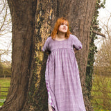 The Everything Dress in Purple double gingham