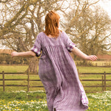 The Everything Dress in Purple double gingham