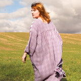 The Everything Dress in Purple double gingham