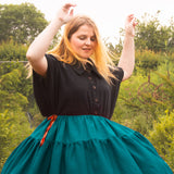 The One-of-a-Kind Skirt - Teal Linen