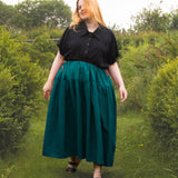 The One-of-a-Kind Skirt - Teal Linen