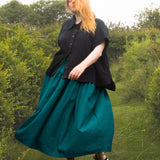 The One-of-a-Kind Skirt - Teal Linen