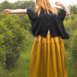 The Letty Shirt in Black Cotton - pre-order
