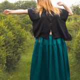 The One-of-a-Kind Skirt - Teal Linen