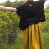 The Letty Shirt in Black Cotton - pre-order