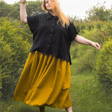 The Letty Shirt in Black Cotton - pre-order