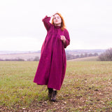 The Hellebore Dress in Cerise Pink