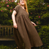 The Everything Dress in Pink Cross Stitch Cotton