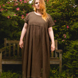 The Everything Dress in Pink Cross Stitch Cotton