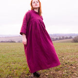 The Hellebore Dress in Cerise Pink