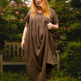 The Everything Dress in Pink Cross Stitch Cotton
