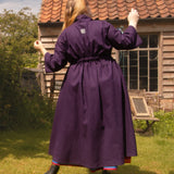 The Shirt Dress in Aubergine linen