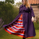 The Shirt Dress in Aubergine linen