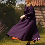 The Shirt Dress in Aubergine linen