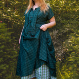 The Shirt Dress in Elm Cotton