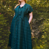 The Shirt Dress in Elm Cotton