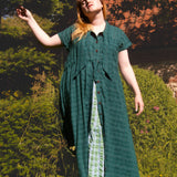 The Shirt Dress in Elm Cotton