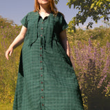 The Shirt Dress in Elm Cotton