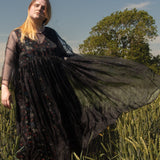 The Everything with extra volume in Black Silk Organza