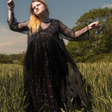 The Everything with extra volume in Black Silk Organza