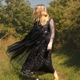 The Everything with extra volume in Black Silk Organza