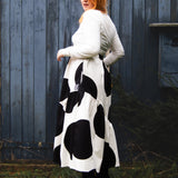 The Gathered Skirt in Giant Polka