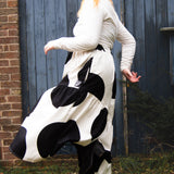 The Gathered Skirt in Giant Polka