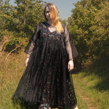 The Everything with extra volume in Black Silk Organza