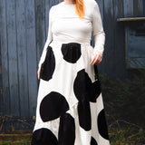 The Gathered Skirt in Giant Polka